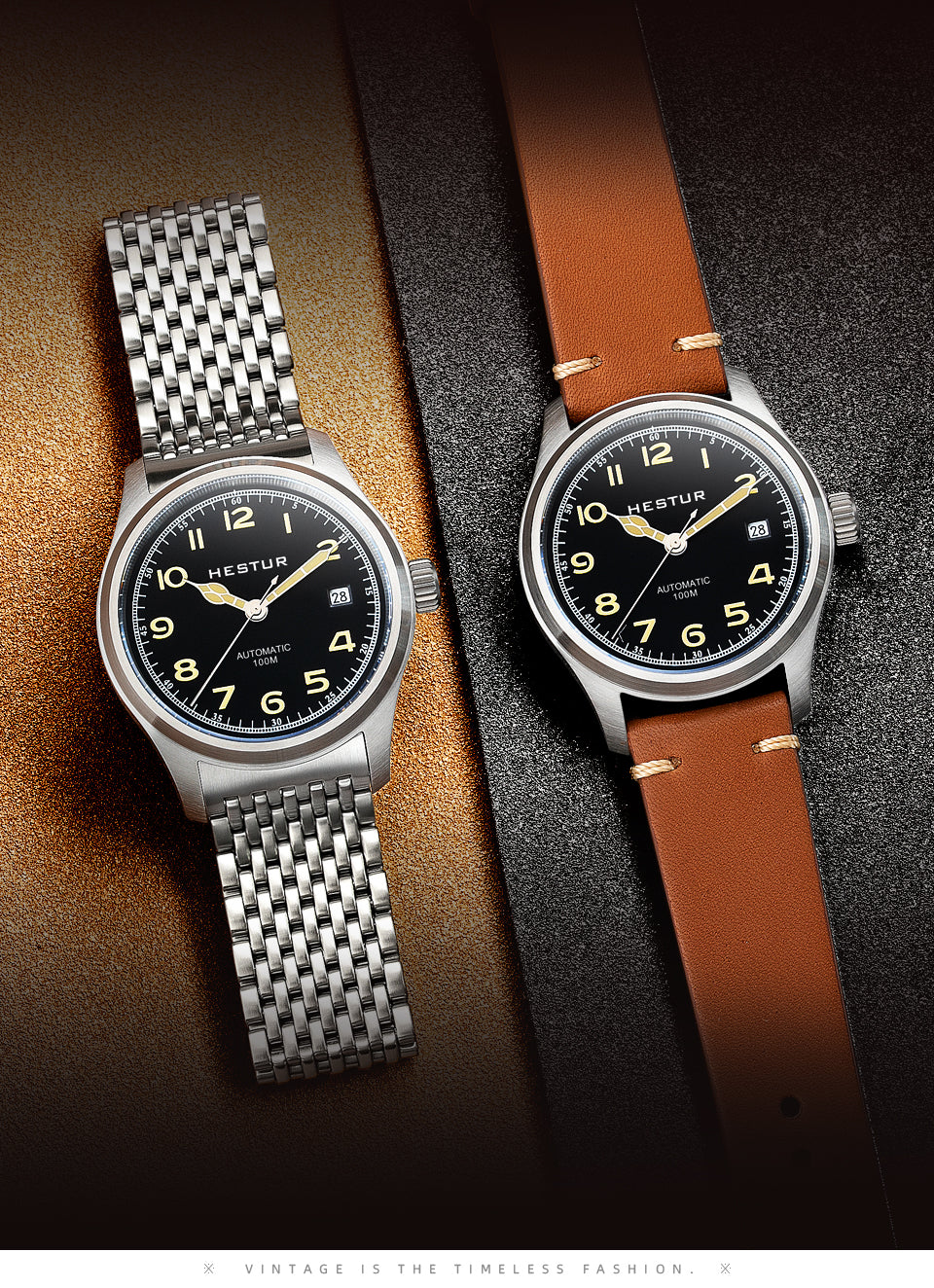 🔥Classic Pilot Automatic Watches, 🔥Hestur HT8006 Mechanical, Miyota 8215 38mm