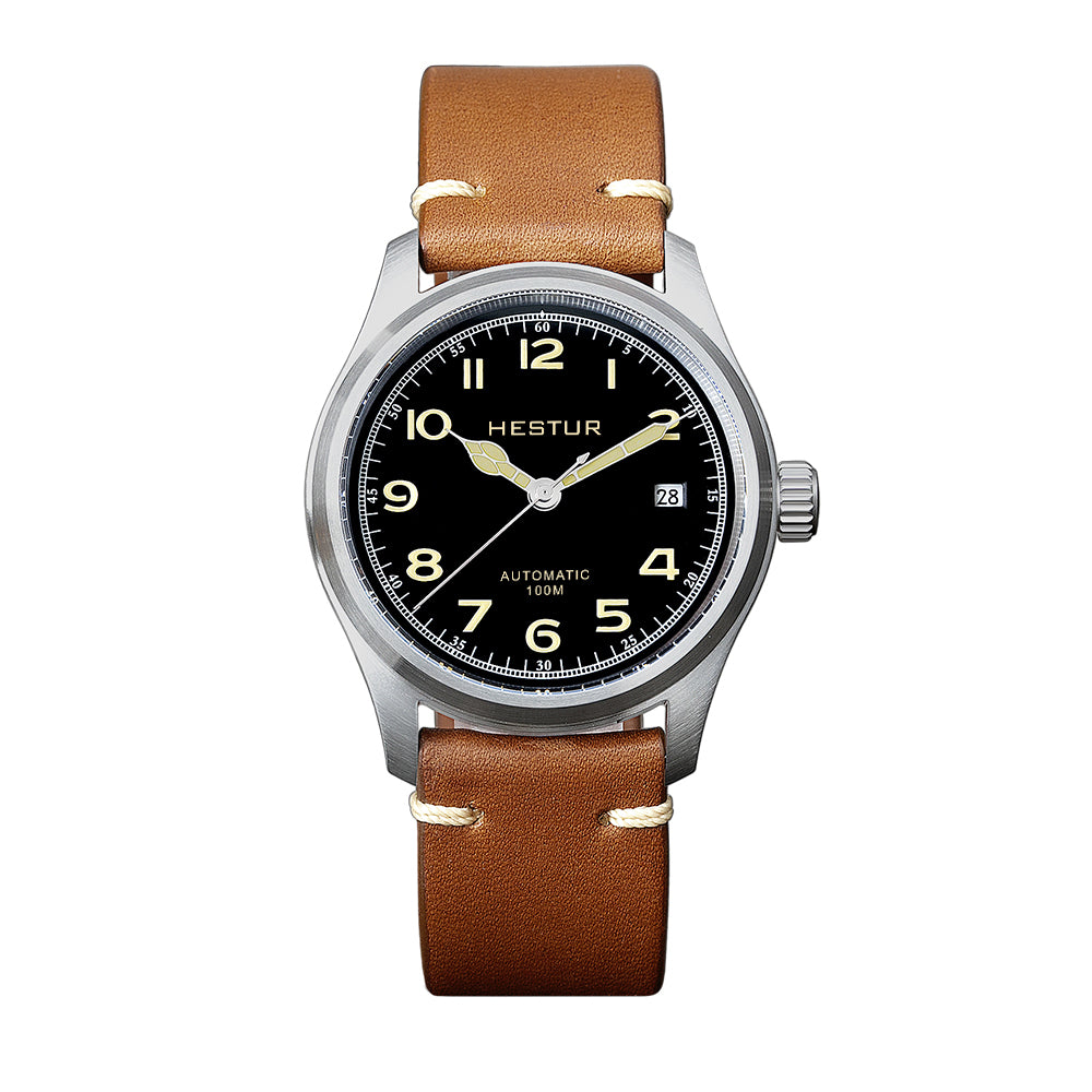 🔥Classic Pilot Automatic Watches, 🔥Hestur HT8006 Mechanical, Miyota 8215 38mm
