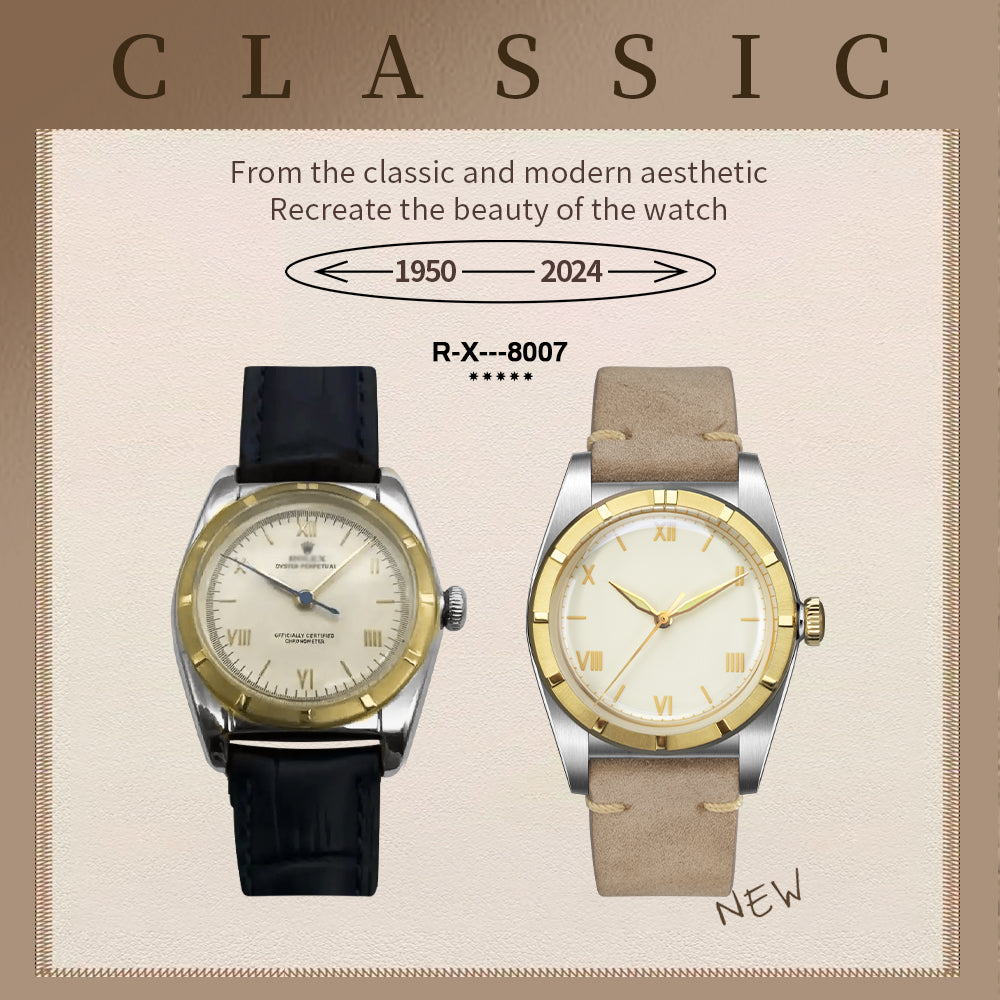 🔥Crystal Bubble Back Watches🔥Hestur HT8007 PT5000/SW200 36mm