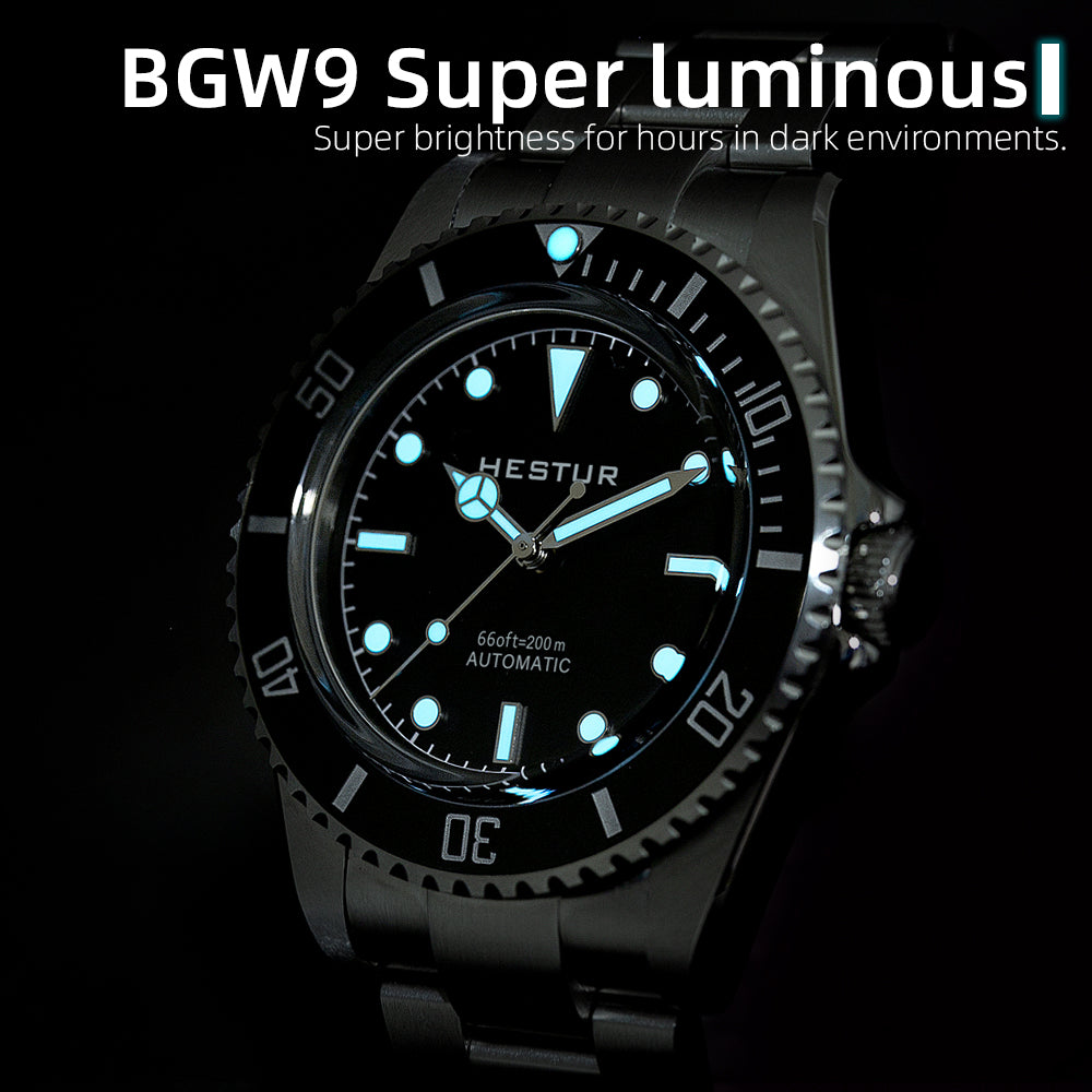 🔥Bubble Dive Watch🔥Hestur HT8004 Automatic Sapphire SW200/PT5000 40mm