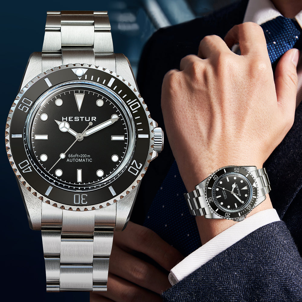 🔥Bubble Dive Watch🔥Hestur HT8004 Automatic Sapphire SW200/PT5000 40mm