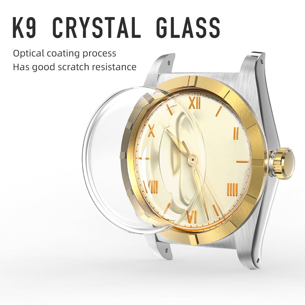 🔥Crystal Bubble Back🔥Hestur HT8007 Automatic Watches 36mm