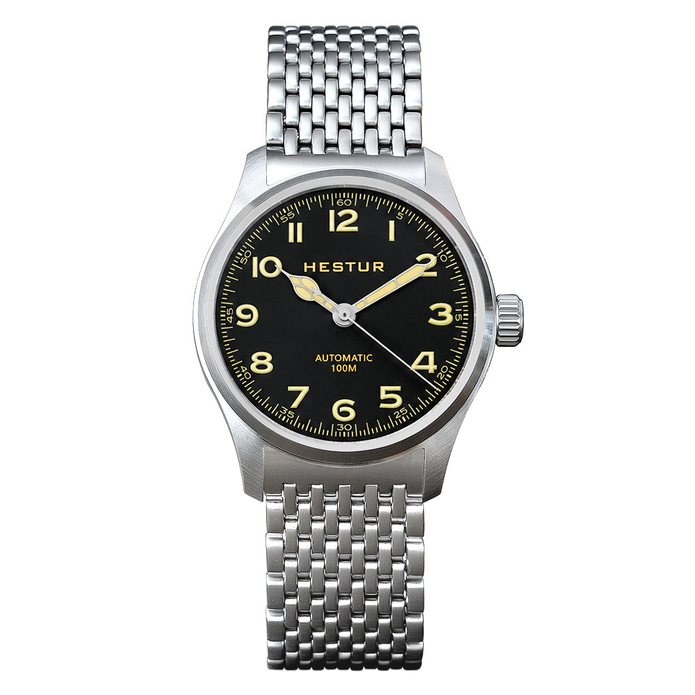 🔥Beads of Rice Bracelet Pilot Watches, 🔥Hestur HT8006 Miyota 8215 38mm