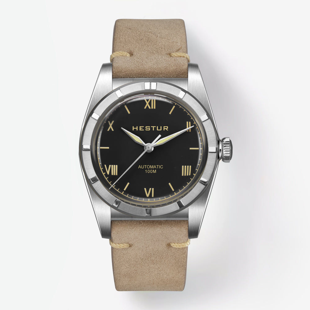 🔥Crystal Bubble Back🔥Hestur HT8007 Automatic Watches 36mm