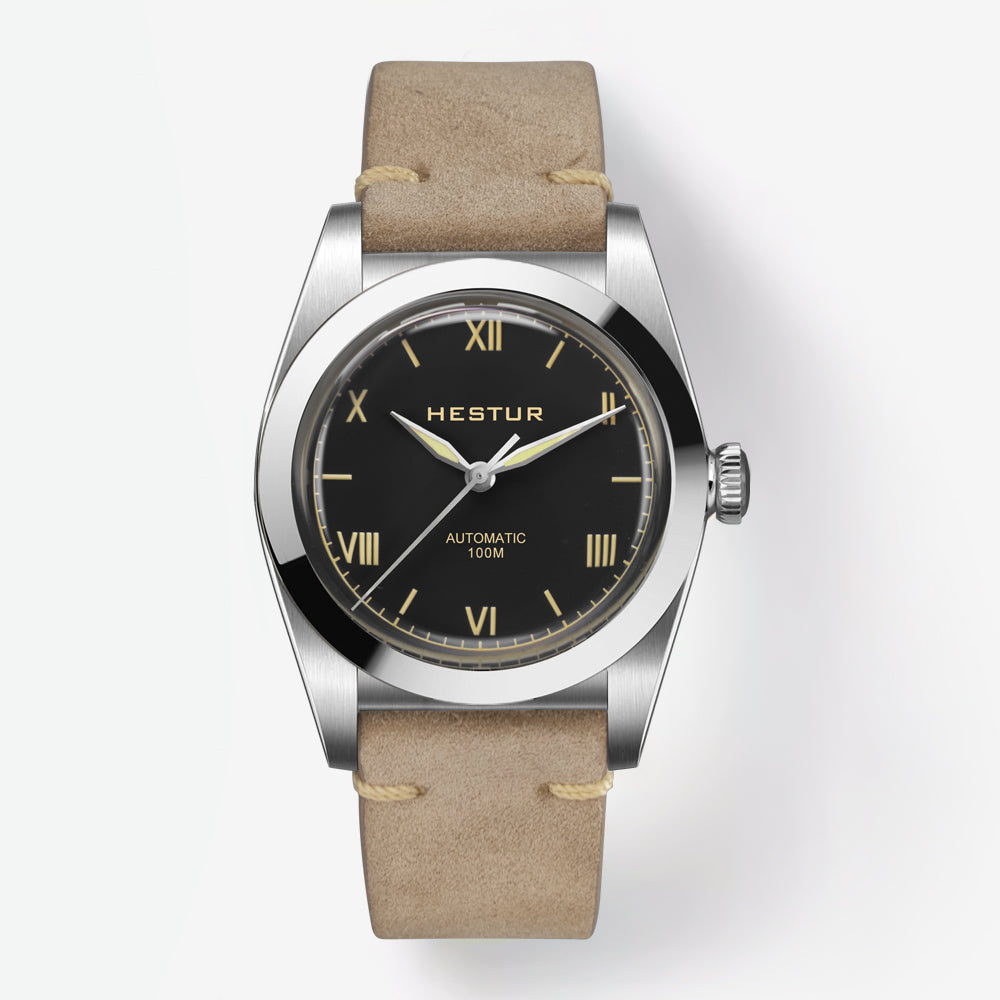 🔥Crystal Bubble Back🔥Hestur HT8007 Automatic Watches 36mm