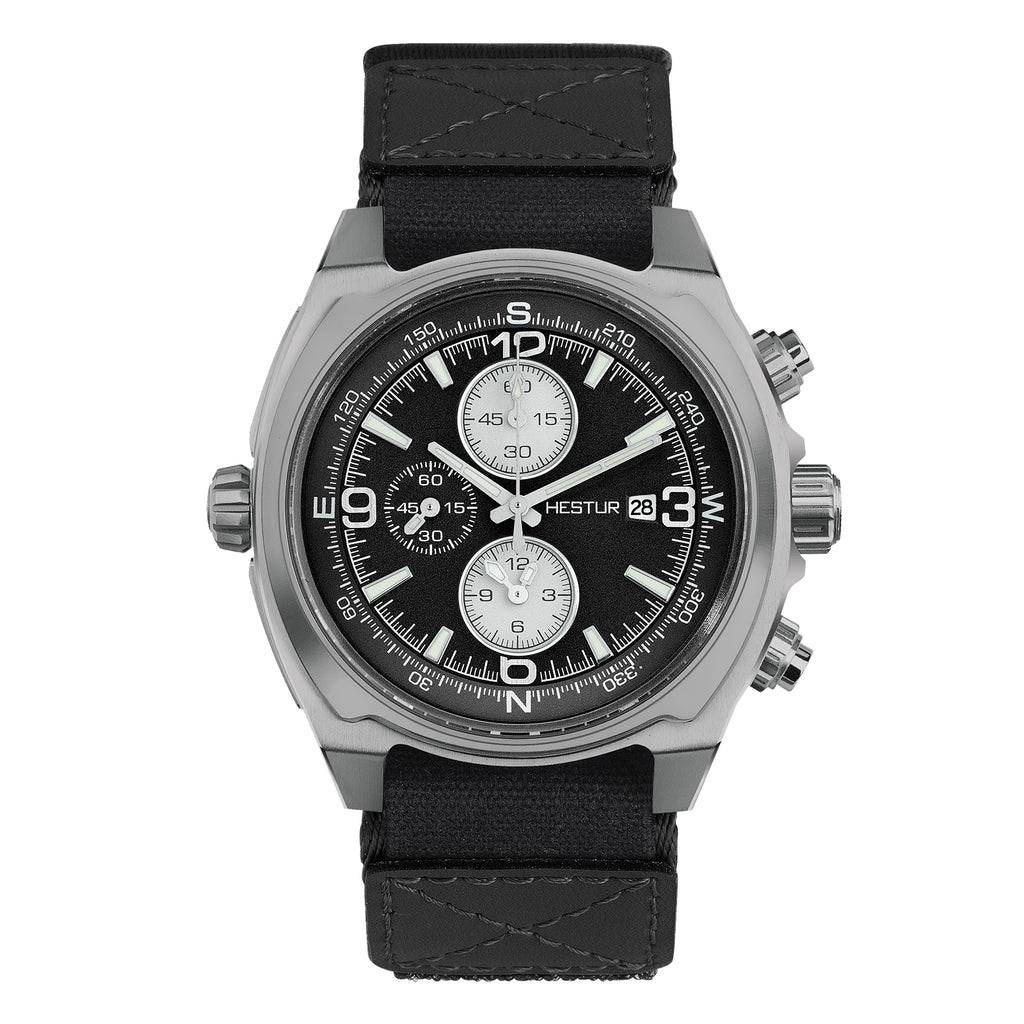 🔥Original Titanium Field Watch🔥Hestur HT8008, Chronograph 44.5mm